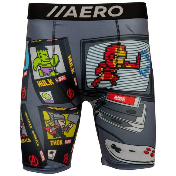 Marvel Avenger's Retro Video Game Console Men's Boxer Briefs Medium (32-34) New - Picture 5 of 15